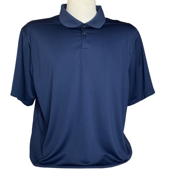 Nike Golf Polo Shirt Mens XXL Blue Activewear Drifit - Picture 1 of 8
